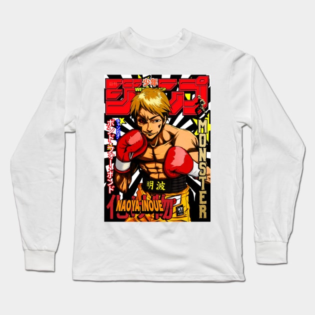 Naoya Inoue Jump Cover Long Sleeve T-Shirt by hansoloski